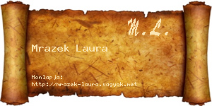 Mrazek Laura névjegykártya